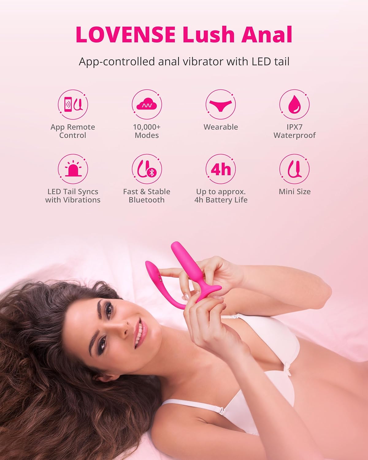 Lovense Lush Anal Plug Hậu Môn Rung Điều Khiển App Dành Cho Người Mới Bắt Đầu 9 81zGIcClhwL. AC SL1500