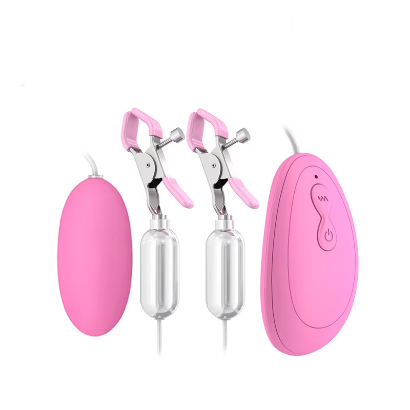 Trứng Rung & Kẹp Ngực Silicone 2 Trong 1 Kích Thích Đa Điểm, Chỉ Với Một Nút Bấm 8 Trứng Rung & Kẹp Ngực Silicone 2 Trong 1 Kích Thích Đa Điểm, Chỉ Với Một Nút Bấm