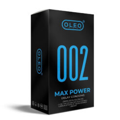 Bao Cao Su Oleo 0.02 Max Power Kéo Dài Thời Gian, Siêu Mỏng, Nhiều Gel - Hộp 10 Cái