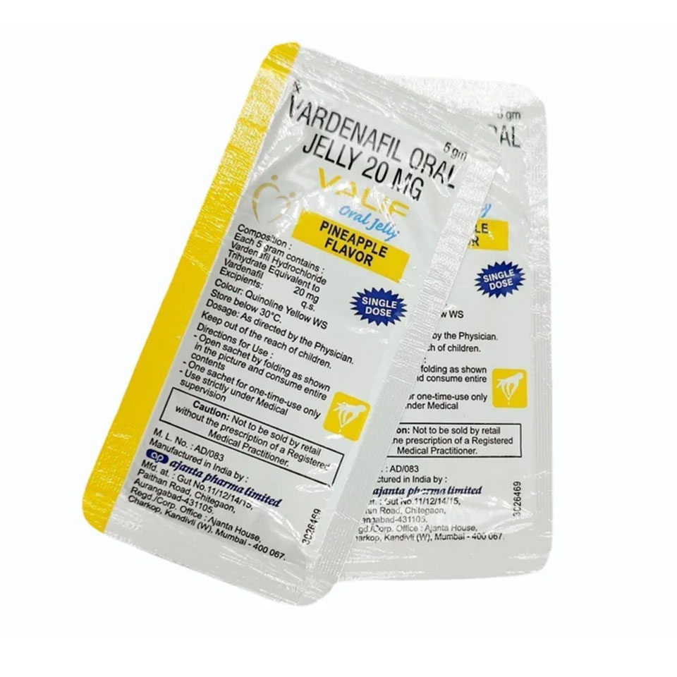 Thạch Trái Cây Vardenafil Valif Oral Jelly Vị Dứa 3 Thạch Trái Cây Vardenafil Valif Oral Jelly Vị Dứa