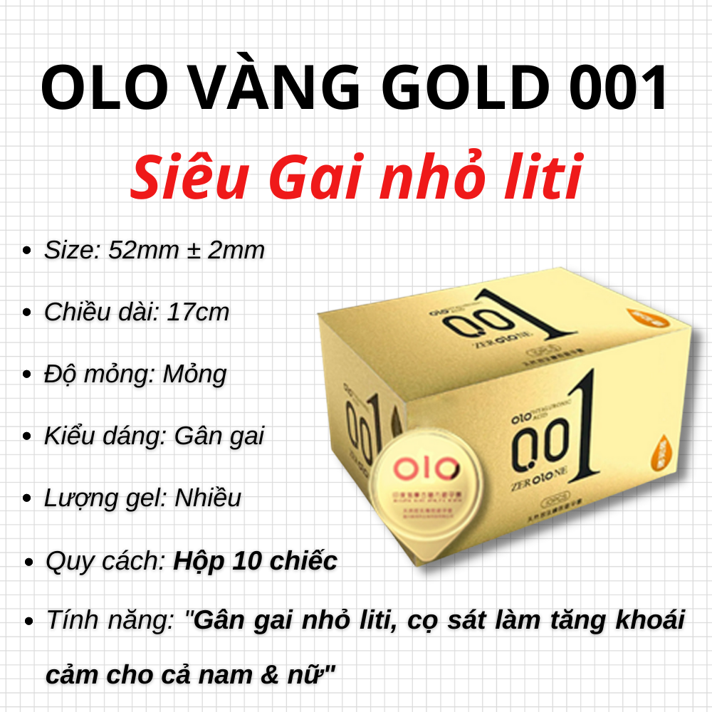 Bao Cao Su OLO 0.01 Vàng Gân Gai, Siêu Mỏng, Kéo Dài Thời Gian - Hộp 10 Cái 6 dc5034f2a85cf33cc2d5bc4f760b8eed 1709617215914 11zon
