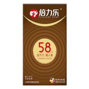 Bao Cao Su Size Lớn HBM 58mm Superman Siêu Mỏng, Nhiều Gel - Hộp 10 Cái