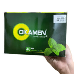 Bao Cao Su Gia Đình Okamen Mint Flavour - Hộp 144 Cái (52mm) – Hương Bạc Hà