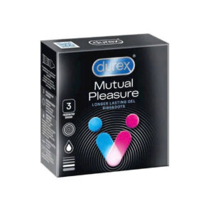 Bao Cao Su Durex Mutual Climax 3in1 Kéo Dài Thời Gian - Gân Gai - Ôm Sát 52mm - Hộp 3 Cái