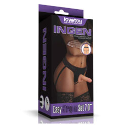 Đai Đeo Dương Vật LoveToy Ingen - Easy Strap-on Set met Dildo 7" / 18 cm