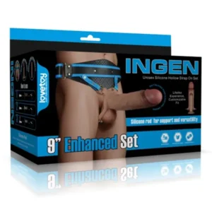 Dương Vật Rỗng Ruột Có Dây Đeo Lovetoy INGEN 9 Inch Hollow Strap-On Cho Cảm Giác Như Thật