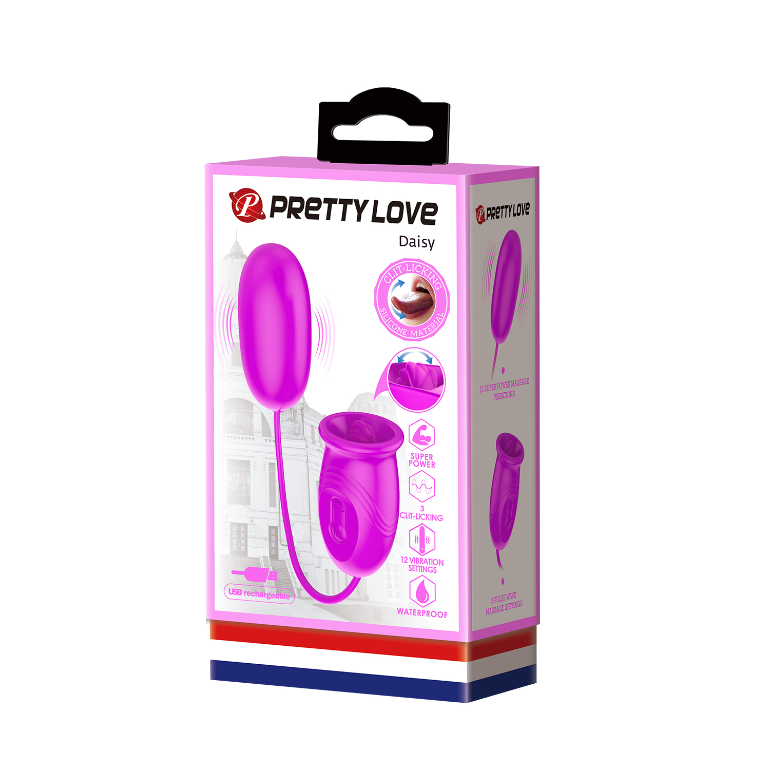 Trứng Rung Liếm Pretty Love Daisy 2 Đầu Kích Thích Đa Điểm Cực Phê 32 BI 014749 12