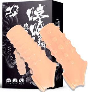 Bao Cao Su Đôn Khúc Giữa Silicone Có Quai Đeo Shi Niuniu Màu Da Gân Bi