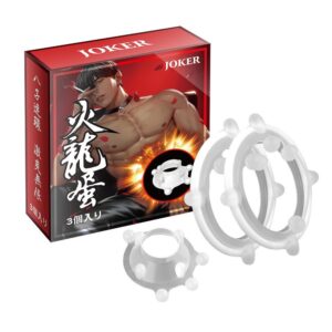 Vòng Đeo Dương Vật Gắn Bi JOKER PHELAN – Hộp 3 Chiếc