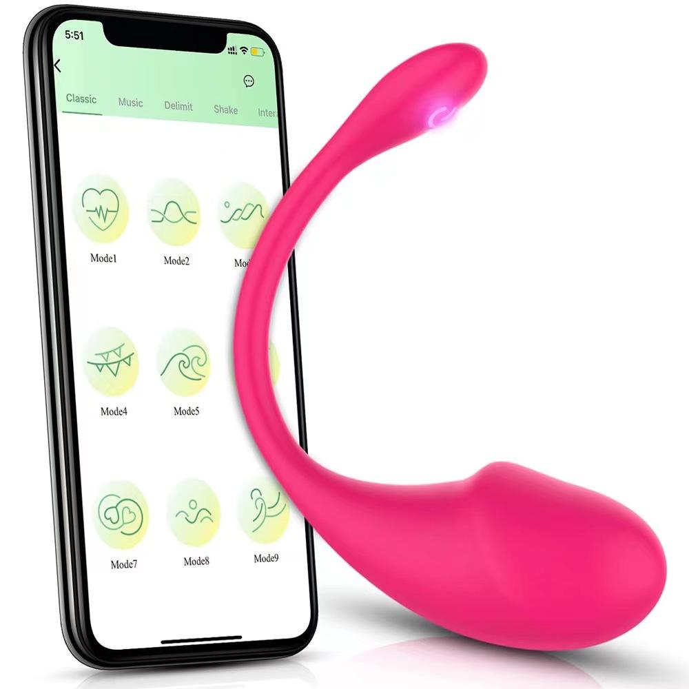 Trứng Rung Kết Nối Bluetooth Điều Khiển APP Massage Điểm G 10 Trứng Rung Kết Nối Bluetooth Điều Khiển APP Massage Điểm G