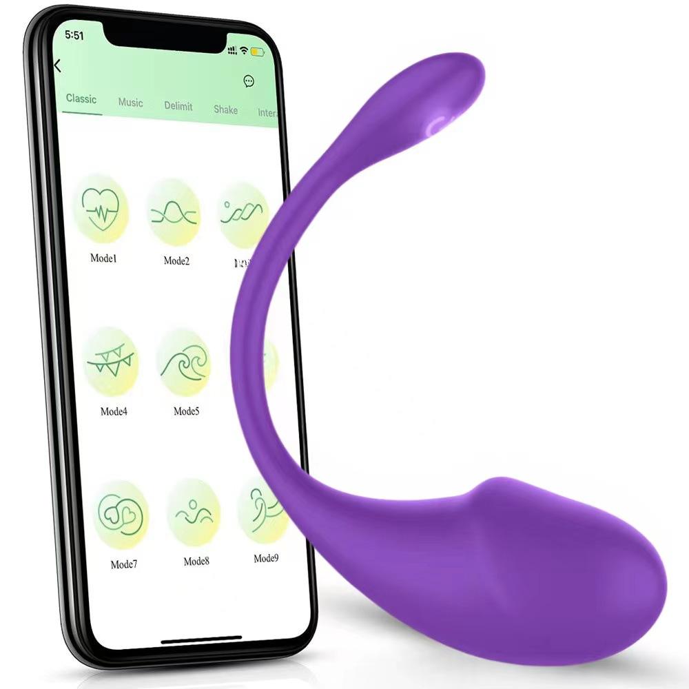 Trứng Rung Kết Nối Bluetooth Điều Khiển APP Massage Điểm G 5 Trứng Rung Kết Nối Bluetooth Điều Khiển APP Massage Điểm G