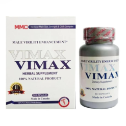 Vimax Hỗ Trợ Tăng Kích Thước Dương Vật & Sinh Lý Nam Hộp 60 Viên