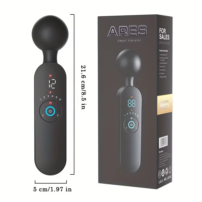 Máy Rung Ares Smart Vibrator Làm Ấm 42°C, Màn Hình LED Hơi Ấm Thật Sự Cho Tối Hai Người 3 Máy Rung Ares Smart Vibrator Làm Ấm 42°C, Màn Hình LED Hơi Ấm Thật Sự Cho Tối Hai Người