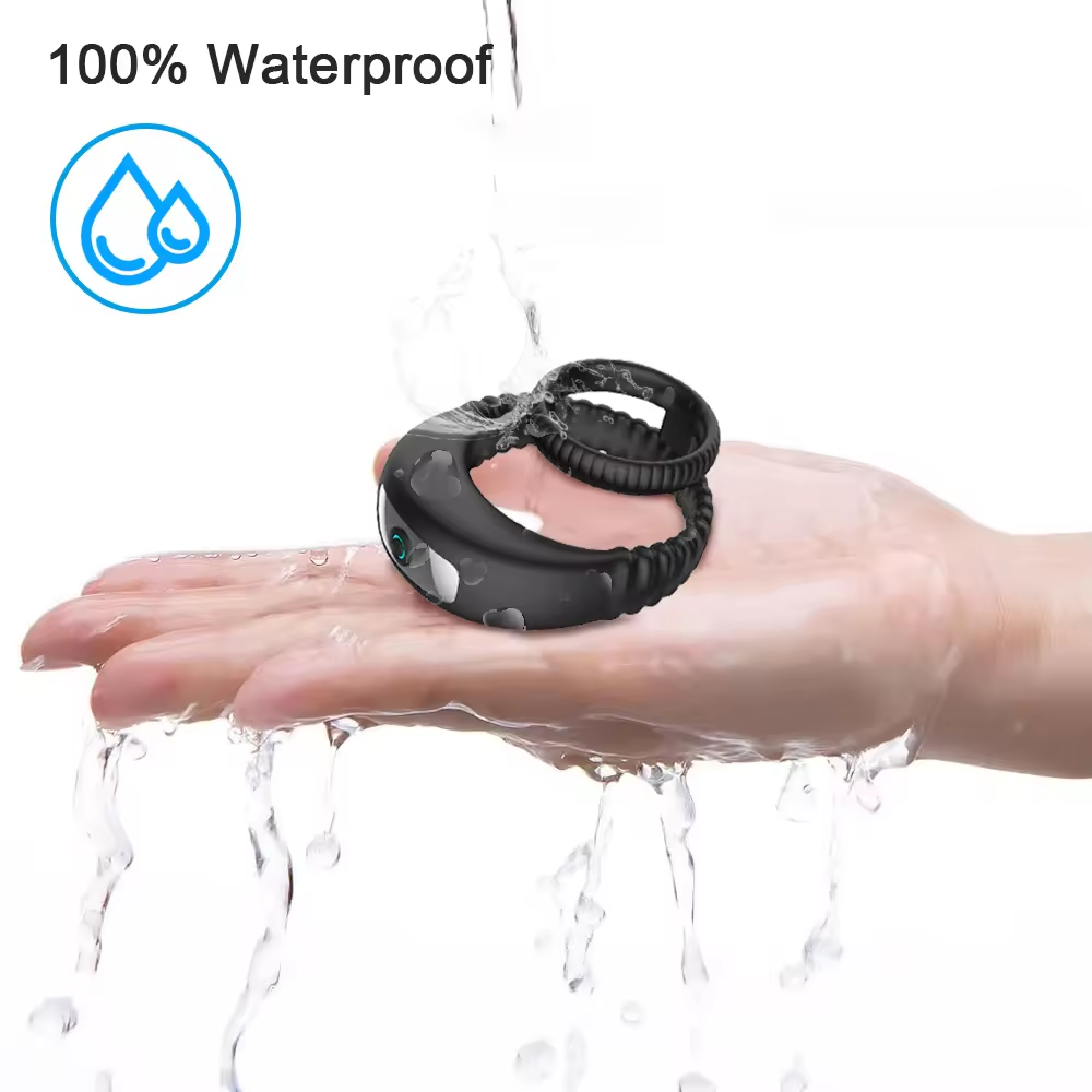 Vòng Đeo Dương Vật Kép Silicone Co Giãn 10 Chế Độ Rung 5 Vòng Đeo Dương Vật Kép Silicone Co Giãn 10 Chế Độ Rung