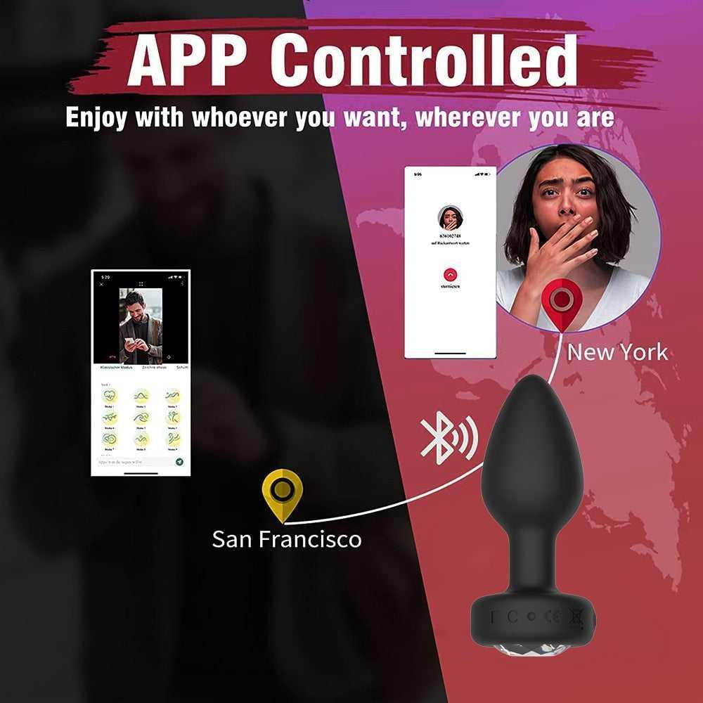 Phích Cắm Hậu Môn Rung Điều Khiển Từ Xa Qua App 5 Phích Cắm Hậu Môn Rung Điều Khiển Từ Xa Qua App