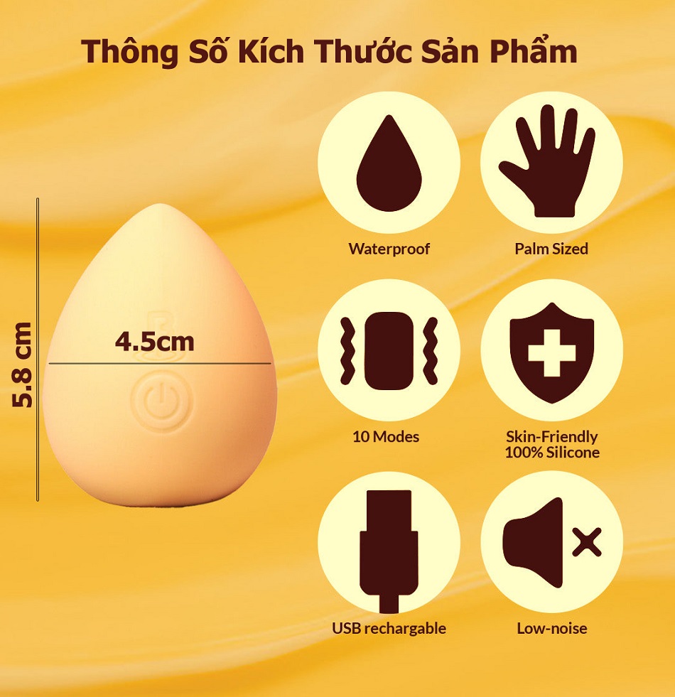 Máy Rung Âm Vật Blenva Bonbon Chóp Cong Định Hướng, Nhỏ Như Mút Trang Điểm 6 Máy Rung Âm Vật Blenva Bonbon Chóp Cong Định Hướng, Nhỏ Như Mút Trang Điểm