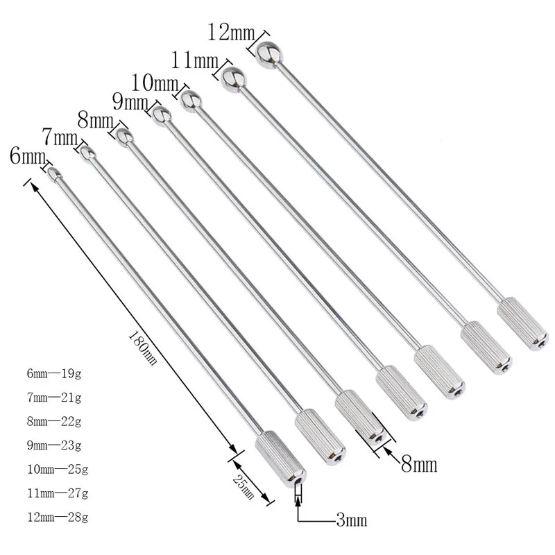 Que Inox Sounding Kích Thích Niệu Đạo 7 Que Inox Sounding Kích Thích Niệu Đạo