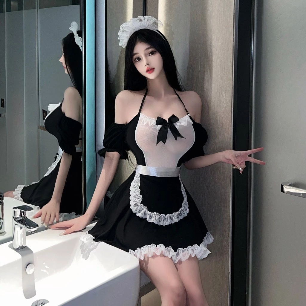 Đồ Cosplay Sexy Hầu Gái Hở Lưng Gợi Cảm Tinh Tế Váy Ngủ Maid Nàng Hầu Dáng Xoè Siêu Đáng Yêu Quyến Rũ - N870 4 Đồ Cosplay Sexy Hầu Gái Hở Lưng Gợi Cảm Tinh Tế Váy Ngủ Maid Nàng Hầu Dáng Xoè Siêu Đáng Yêu Quyến Rũ - N870