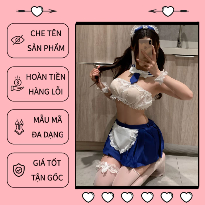 Cosplay Hầu Gái Nhật Bản Anime Xinh Gợi Cảm Dễ Thương - Mẫu 1 1 Cosplay Hầu Gái Nhật Bản Anime Xinh Gợi Cảm Dễ Thương - Mẫu 1