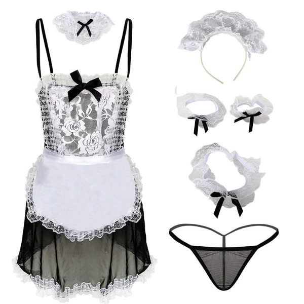 Đồ Cosplay Nữ Học Sinh Hầu Gái Gợi Cảm - N776 3 Đồ Cosplay Nữ Học Sinh Hầu Gái Gợi Cảm - N776