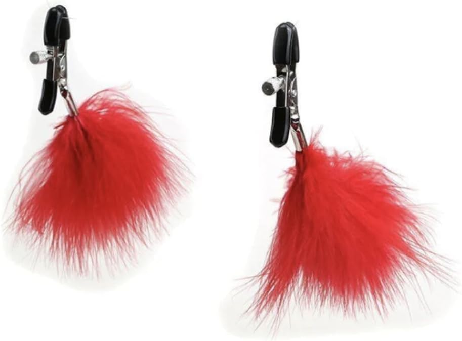 Kẹp Núm Ti Lông Vũ BDSM Kiểm Soát Lực Kẹp Bằng Vít, Đẹp Bằng Lông Vũ 17 51jT6Z8pPsL. AC SL1200