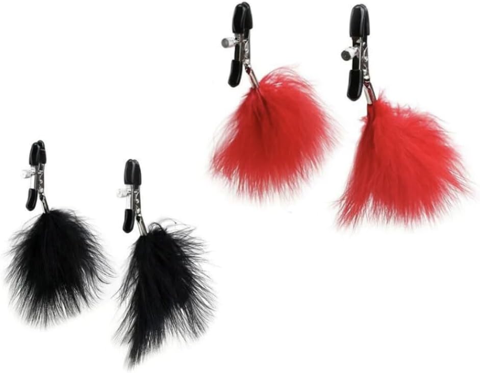 Kẹp Núm Ti Lông Vũ BDSM Kiểm Soát Lực Kẹp Bằng Vít, Đẹp Bằng Lông Vũ 15 51sutfWdJXL. AC SL1200