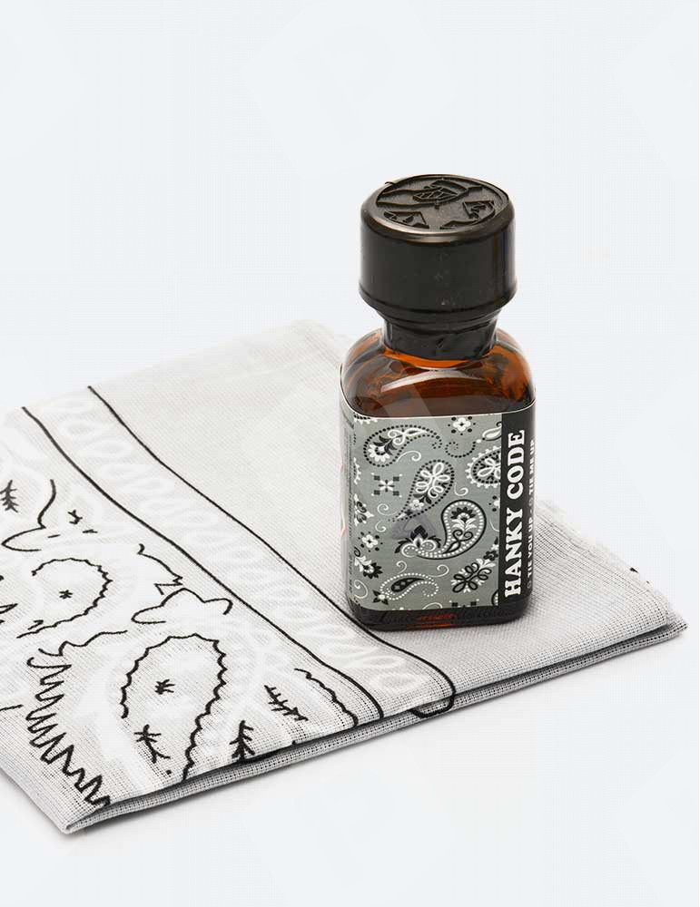 Poppers Hanky Code Gris 24ml USA 11 hanky code grey poppers 24ml bandana