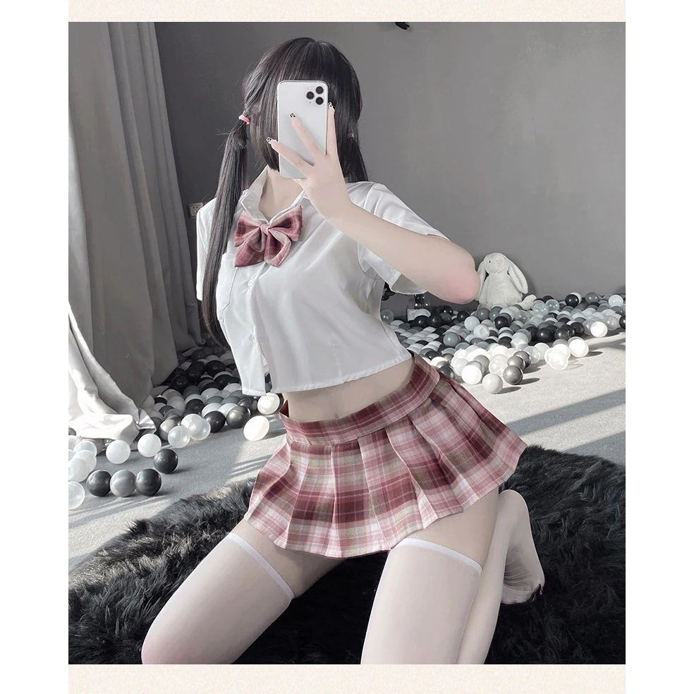 Đồ Cosplay Học Sinh Nhật Bản Tặng Nơ Dễ Thương Đáng Yêu - N766 Đỏ 7 vn 11134207 7r98o