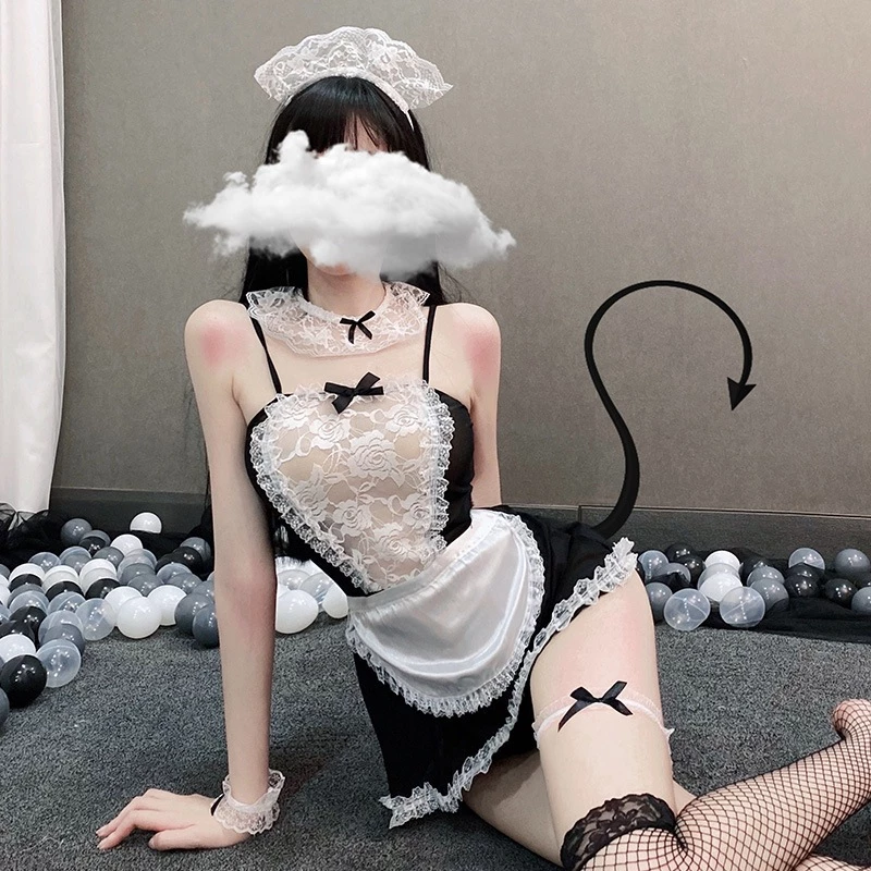 Đồ Cosplay Nữ Học Sinh Hầu Gái Gợi Cảm - N776 2 Đồ Cosplay Nữ Học Sinh Hầu Gái Gợi Cảm - N776