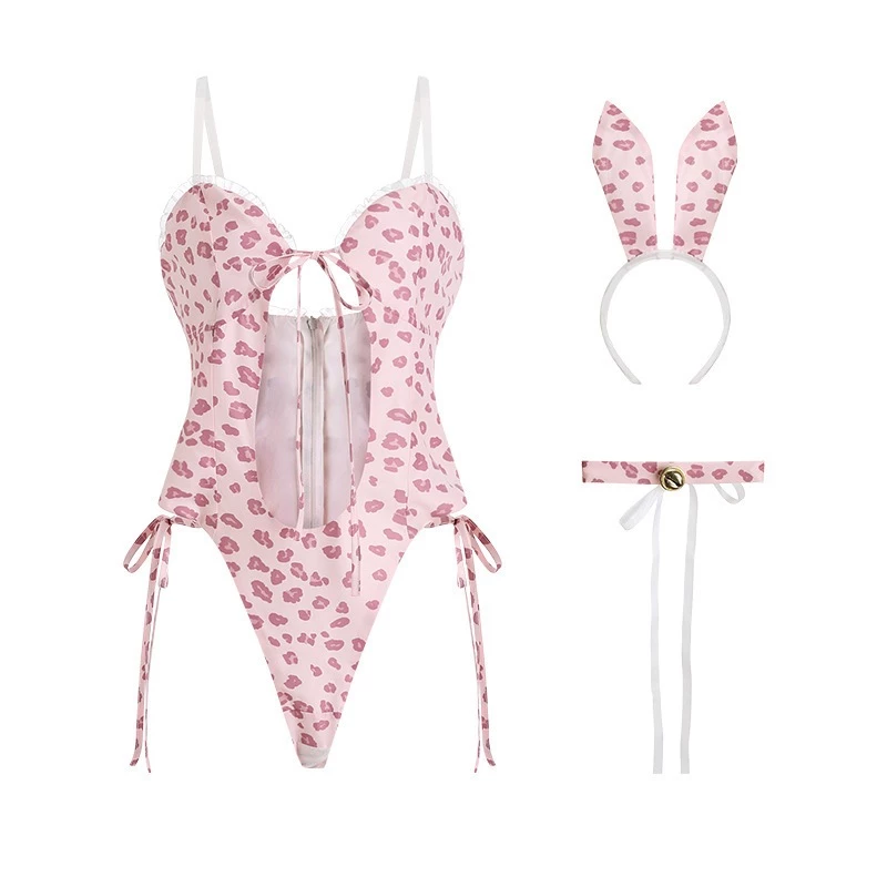 Bodysuit Thỏ Bông Hồng Hư Hỏng Dễ Thương Gợi Cảm Đồ Ngủ Liền Thân Hở Ngực Quyến Rũ Kèm Cài Tai Đáng Yêu - N337 6 vn 11134207 7r98o ltl4uqkym13eb1 11zon