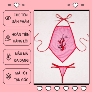 Đồ Cosplay Nữ Học Sinh Hầu Gái Gợi Cảm - N787 Hồng