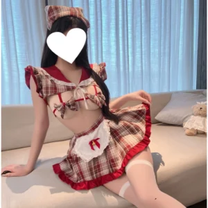 Đồ Cosplay Sexy Hầu Gái Nơ Chuông Đáng Yêu Gợi Cảm Đồng Phục Học Sinh Sọc Caro Siêu Dễ Thương Quyến Rũ - N869 16 vn 11134207 7ras8 mcrjdatsme252f