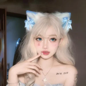 Phụ Kiện Cosplay Dễ Thương Cho Nữ Sexy Gợi Cảm -T605 Kẹp Xanh