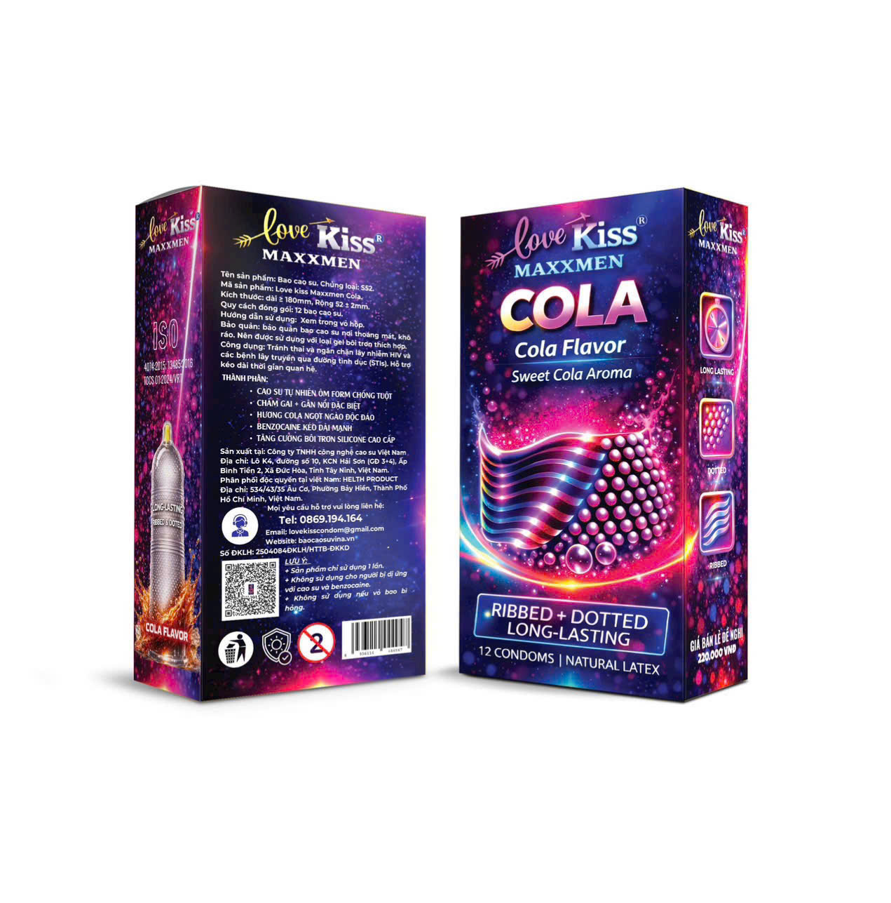 Bao Cao Su Love Kiss Maxxmen Cola Hộp 12 Cái – Gân Gai Kéo Dài Thời Gian, Hương Cola Ngọt Ngào 11 Bao Cao Su Love Kiss Maxxmen Cola Hộp 12 Cái – Gân Gai Kéo Dài Thời Gian, Hương Cola Ngọt Ngào