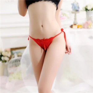 Quần Lót Lọt Khe Buộc Dây Hông Sexy Gợi Cảm Quần Chíp Nữ Cột Dây 2 Bên Quyến Rũ - T305 Đỏ