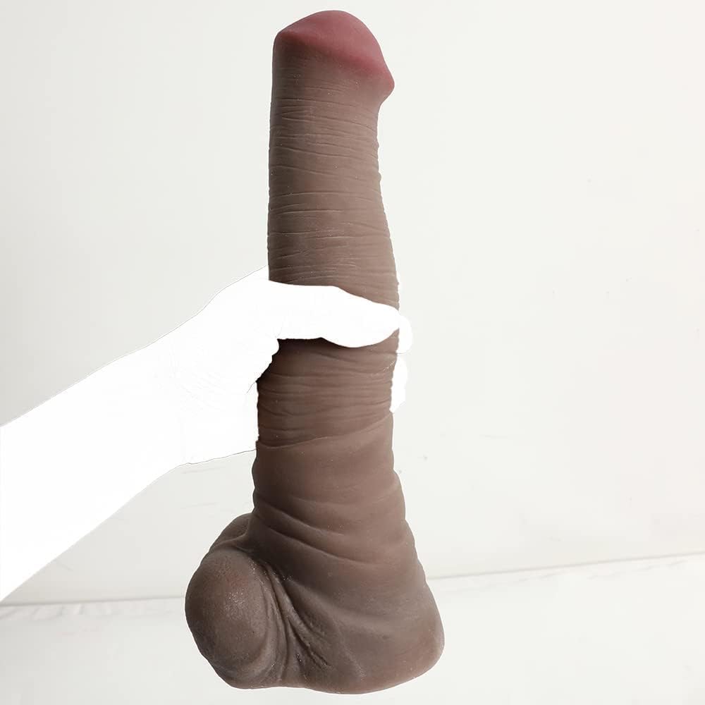 Dương Vật Giả Hình Ngựa Nâu Silicone Size L — Đế Hút, Dài 21cm 18