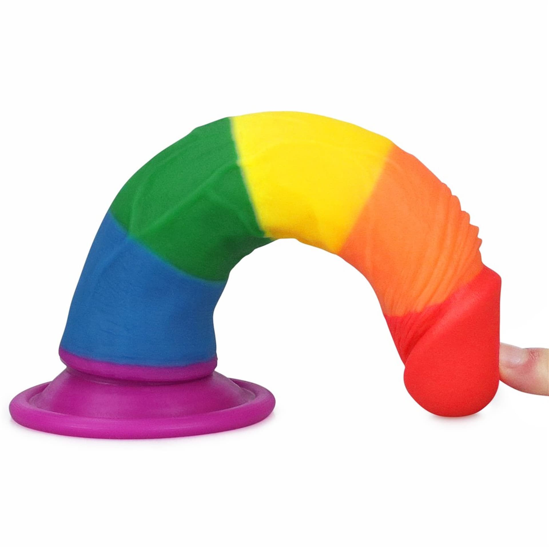 Dương Vật Giả Lovetoy Prider 7inch Đa Sắc Cầu Vồng, Đế Hút Mạnh 27 7 prider dildo 4
