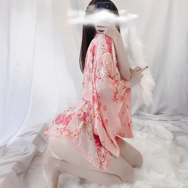 Áo Choàng Ngủ Kimono Hoa Anh Đào Sexy Gợi Cảm Áo Khoác Nữ Ngoài Cosplay Cổ Trang Nhật Bản Quyến Rũ - N742 14 946648dda005f42bf7c5c1609b3d7a8f