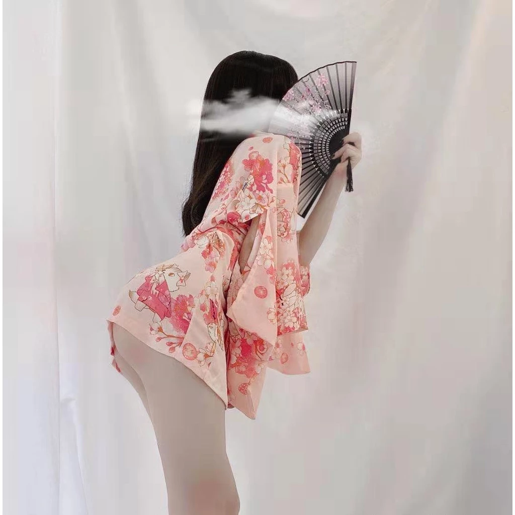 Áo Choàng Ngủ Kimono Hoa Anh Đào Sexy Gợi Cảm Áo Khoác Nữ Ngoài Cosplay Cổ Trang Nhật Bản Quyến Rũ - N742 16 f710c2f29c89bd0913185f782af07d8e