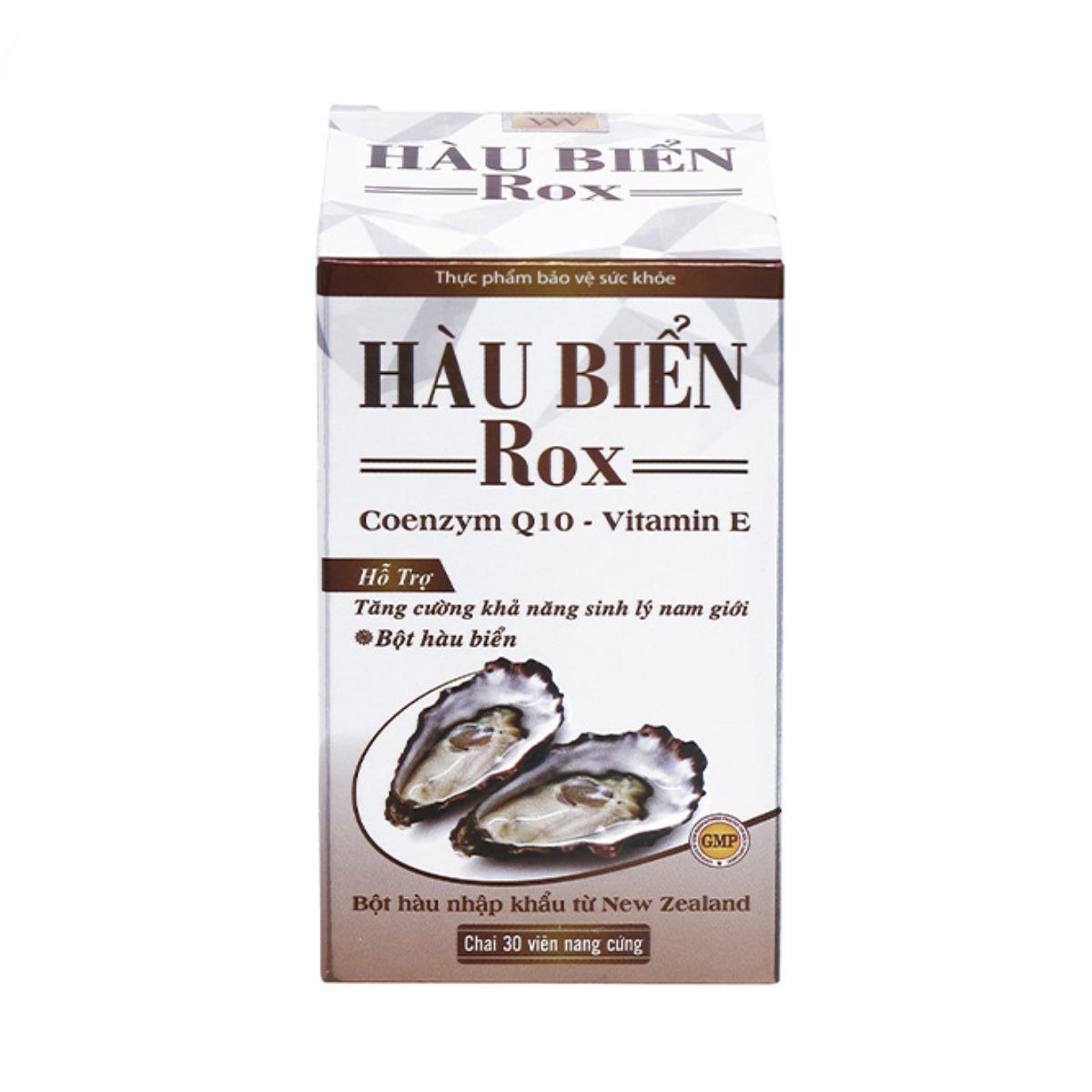 HÀU BIỂN ROX Bạc – Hộp 30 Viên Nang Cứng 2 HÀU BIỂN ROX Bạc – Hộp 30 Viên Nang Cứng