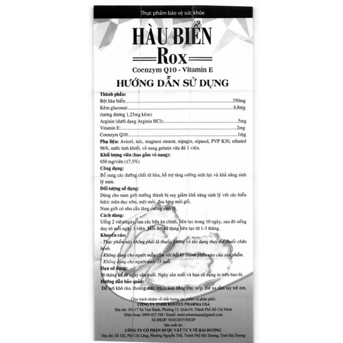 HÀU BIỂN ROX Bạc – Hộp 30 Viên Nang Cứng 7 HÀU BIỂN ROX Bạc – Hộp 30 Viên Nang Cứng
