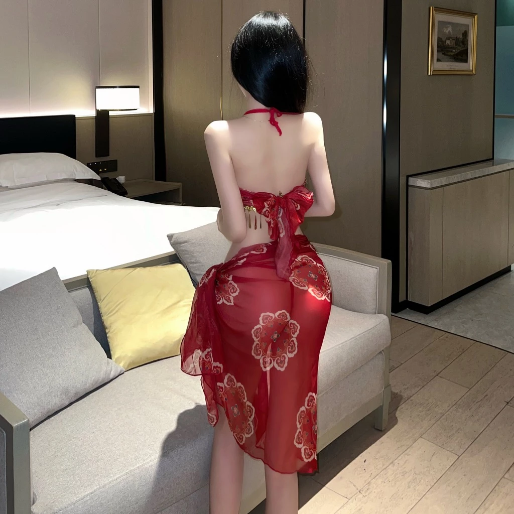 Đồ Cổ Trang Cosplay Mỹ Nhân Trung Hoa Voan Xuyên Thấu Sexy Gợi Cảm Set Hán Phục Vũ Công Dancer Kèm Khăn Che Bonita - N393 8 vn 11134207 7r98o lt6y96alf4bd34