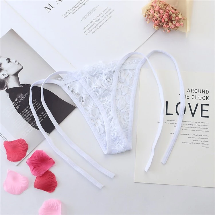 Quần Lót Lọt Khe Buộc Dây Hông Sexy Gợi Cảm Quần Chíp Nữ Cột Dây 2 Bên Quyến Rũ - T305 Trắng 6 vn 11134207 7r98o