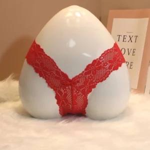 Quần Lót Ren Mềm Mịn Lọt Khe Siêu Mỏng Sexy Gợi Cảm Sịp Nữ Chữ Y Họa Tiết Hoa Đen Đỏ Trắng Quyến Rũ - T302 Đỏ