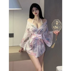 Áo Choàng Ngủ Kimono Xuyên Thấu Gợi Cảm Cao Cấp Set Cosplay Cổ Trang Nữ Ren Họa Tiết Hoa Sexy Quyến Rũ - N743 Hồng 11 vn 11134207 7ras8 m2scbk8utigq33