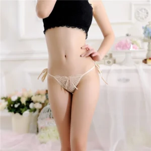 Quần Lót Lọt Khe Buộc Dây Hông Sexy Gợi Cảm Quần Chíp Nữ Cột Dây 2 Bên Quyến Rũ – T305 Nude