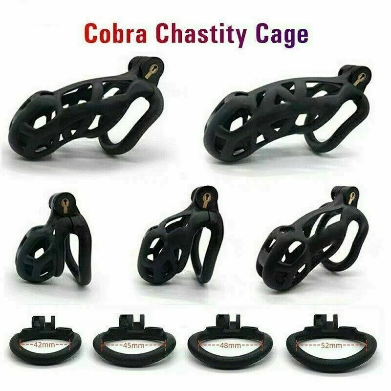 Bộ Dụng Cụ Khóa Trinh Tiết Cobra Bằng Nhựa Dành Cho Nam Giới Kèm 4 Vòng 7 Bộ Dụng Cụ Khóa Trinh Tiết Cobra Bằng Nhựa Dành Cho Nam Giới Kèm 4 Vòng