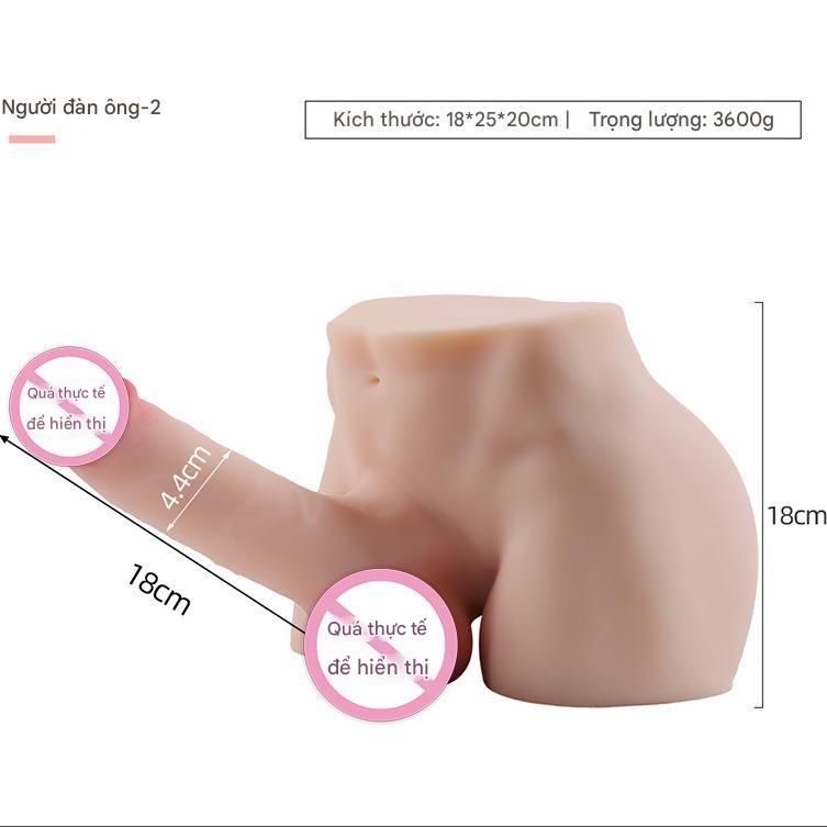 Mông Silicon Dương Vật Giả 18cm Siêu Thực Tế & Đầm Tay 4 Mông Silicon Dương Vật Giả 18cm Siêu Thực Tế & Đầm Tay