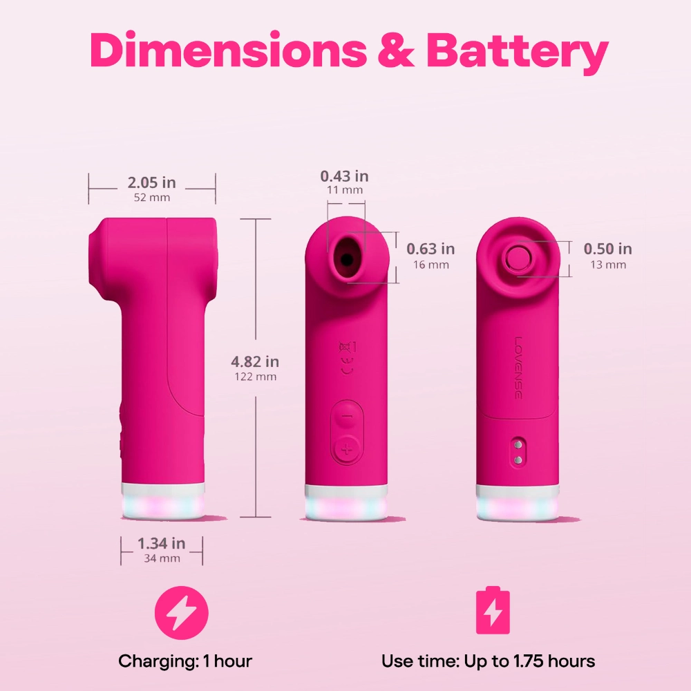 Lovense Fizz - Máy Hút Âm Vật TwinAir Kết Hợp Gõ Nhịp PulseSense
