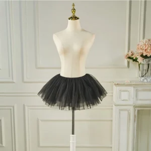 Váy Tutu Ngắn 6 Lớp Mềm Mại Phối Đồ Copslay Siêu Xinh Đáng Yêu Chân Váy Xoè Tiểu Thư Đen Trắng Dễ Thương - N156 Đen